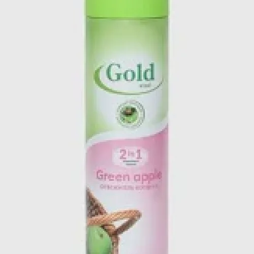 GOLD Освежитель воздуха аэрозоль Зелёное Яблоко 300 мл
