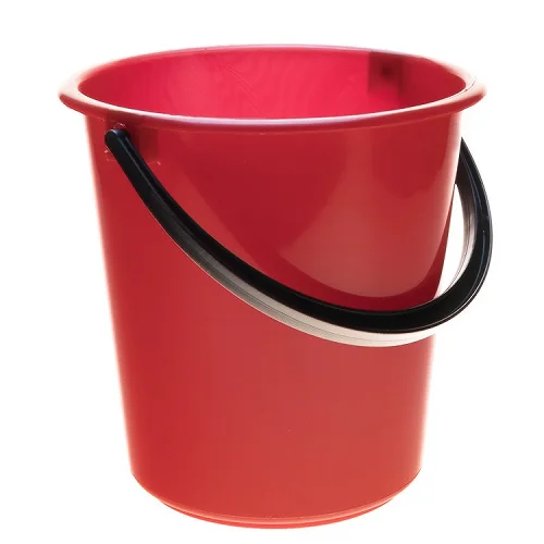 Ведро пластиковое 5л, красное