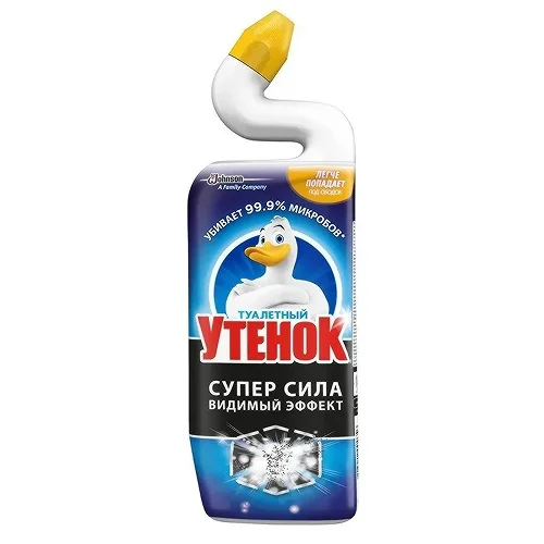 ТУАЛЕТНЫЙ УТЕНОК Очиститель гель для унитазов Супер Сила 0,5 л