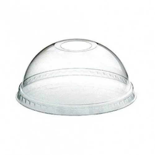 Крышка купольная с отверстием 98 мм для стакана 400 мл 50 шт