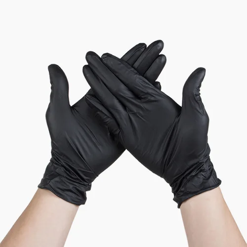 Перчатки нитровиниловые MediOk р-р M чёрные