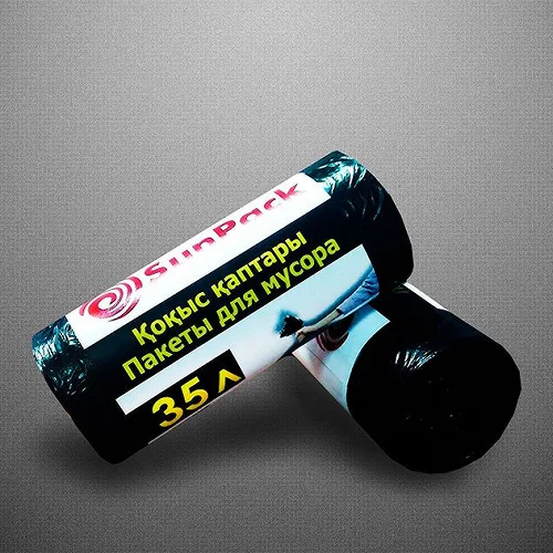 Пакет для мусора 35 л 10 мкр 20 пакетов в рулоне