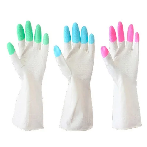 Перчатки резиновые дельфин р-р L, белые