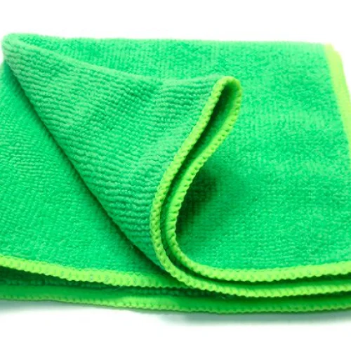 Салфетка из микрофибры универсальная плотная зелёная 320гр 40*40 см