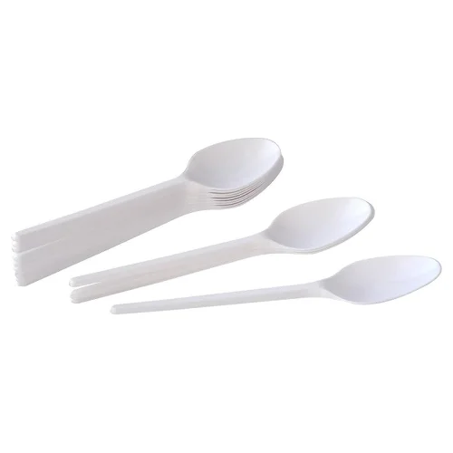 Ложки столовые пластиковые белые 100 шт